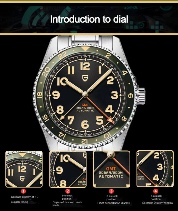 PAGANI DESIGN PD-1784 – GMT Aviador Automático - Image 17