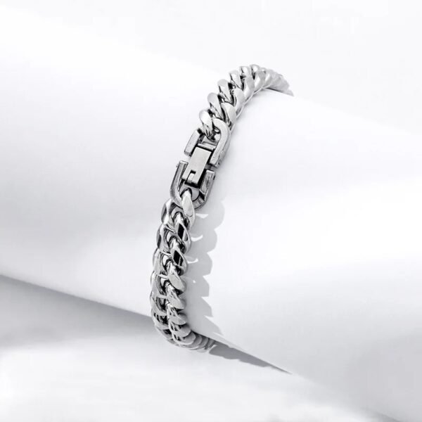 Pulseira Cubana Aço Inox - Image 2