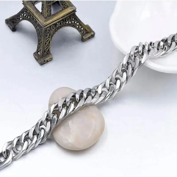 Pulseira Cubana Aço Inox - Image 3